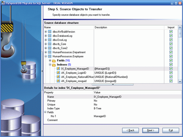 Click to view FlySpeed DB Migrate to SQL Server 2.4 screenshot